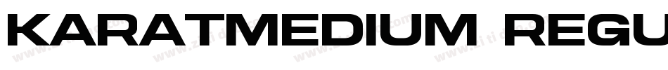 KaratMedium Regular字体转换